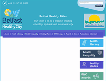 Tablet Screenshot of belfasthealthycities.com